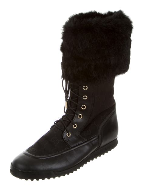 gucci fur boots